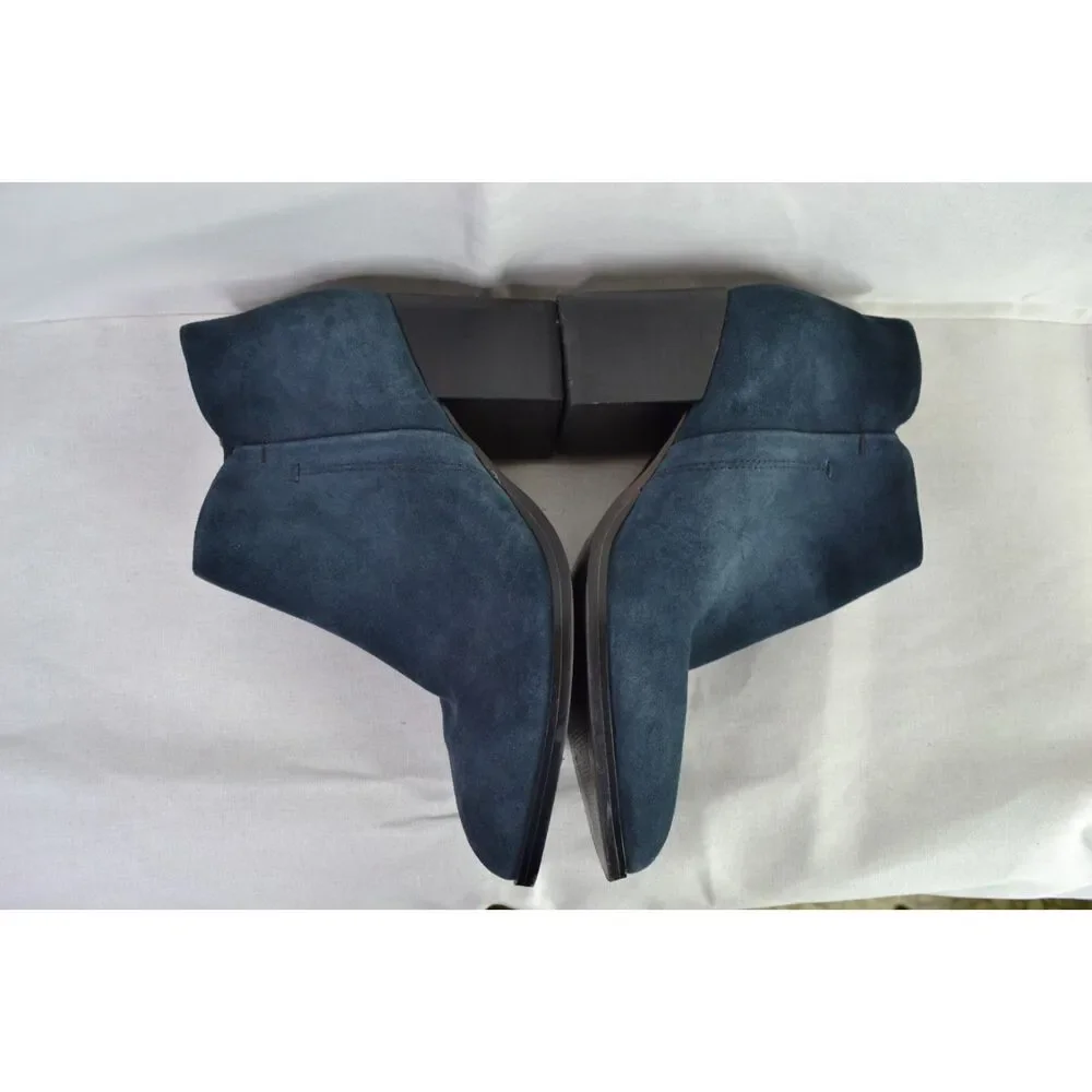 Marc Fisher Women's 8.5 Vandra Blue Suede Pointy Toe Booties